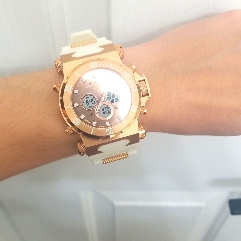 Invicta   Gold and White Women's Watch